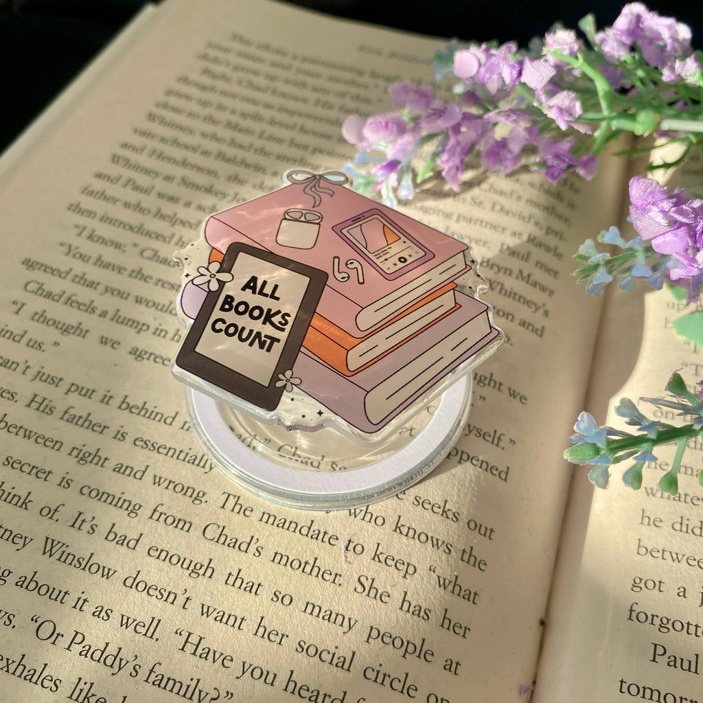 All Books Count  ~MagSafe Magnetic Phone Kindle Tablet Grip