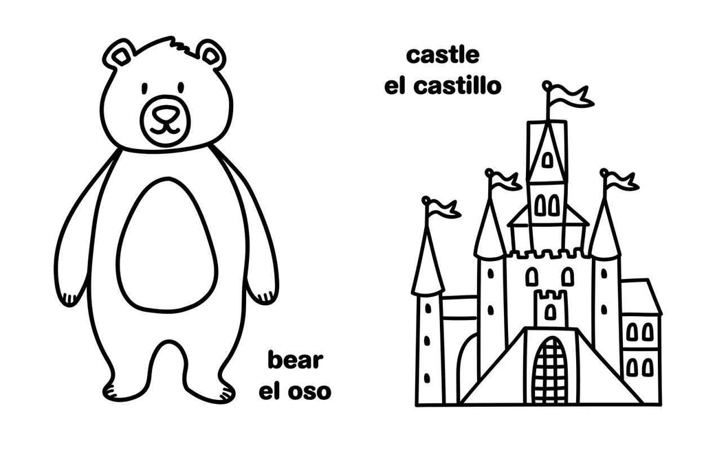 My First Big Book of Bilingual Coloring: Spanish by Little Bee Books
