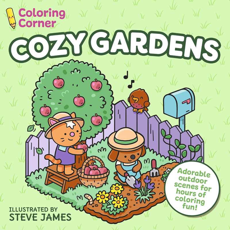Coloring Corner: Cozy Gardens Coloring Book