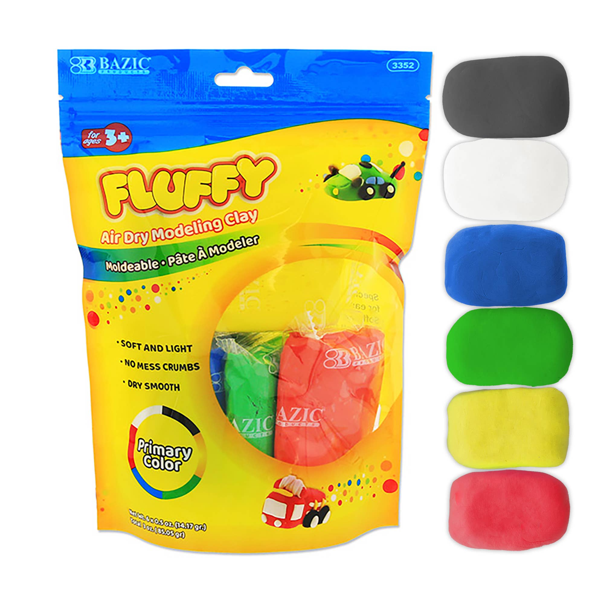 Primary Color Air Dry Modeling Clay