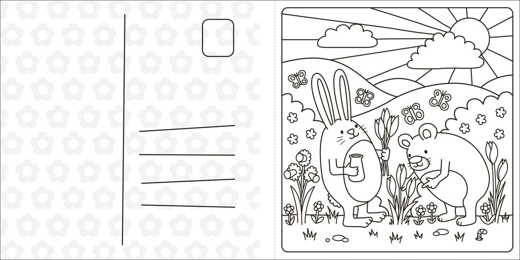 Super Cuties Cozy Springtime Coloring Book