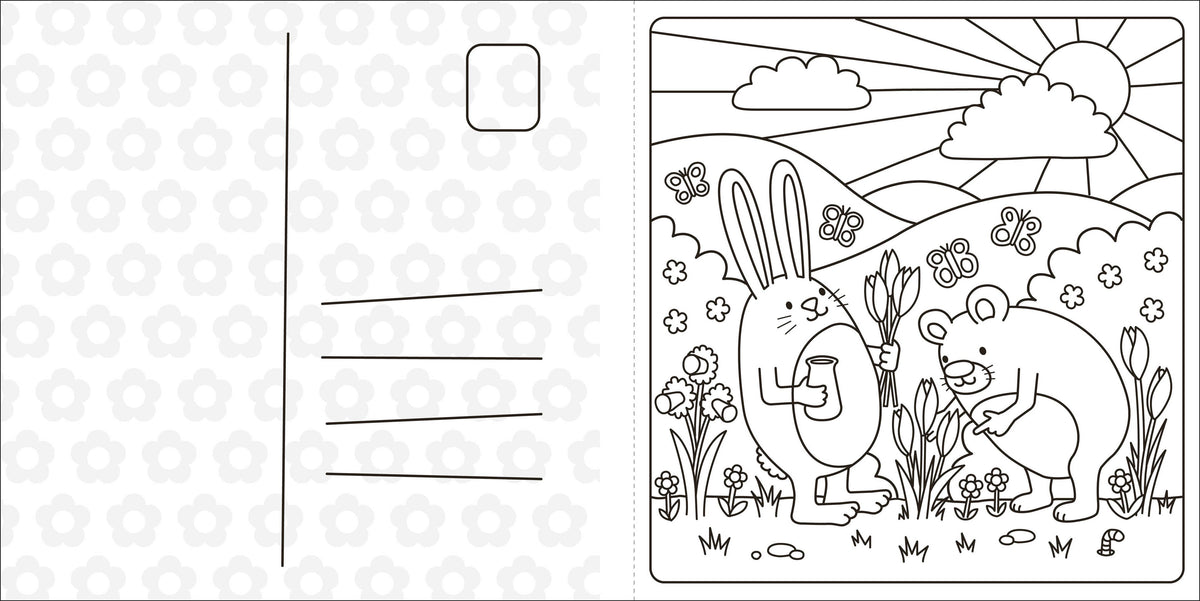Super Cuties Cozy Springtime Coloring Book