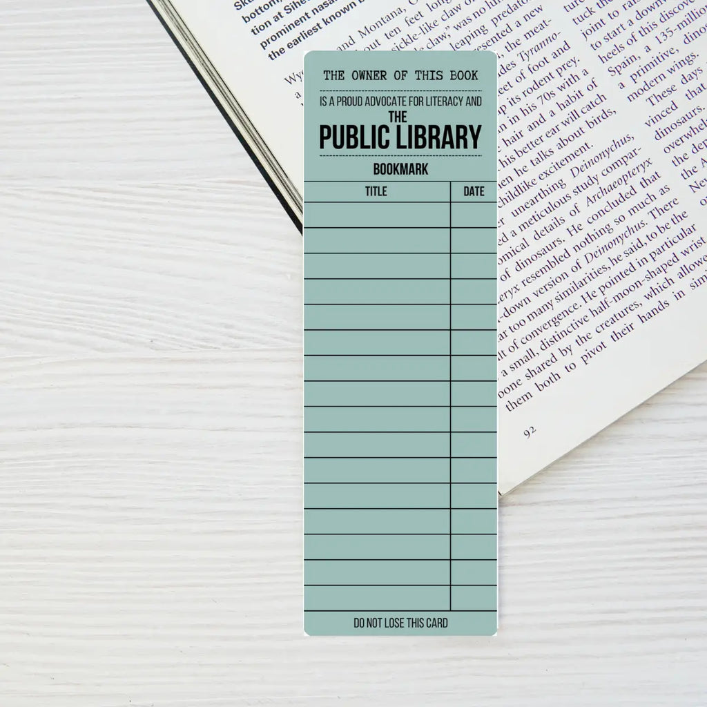 Library Card Bookmark