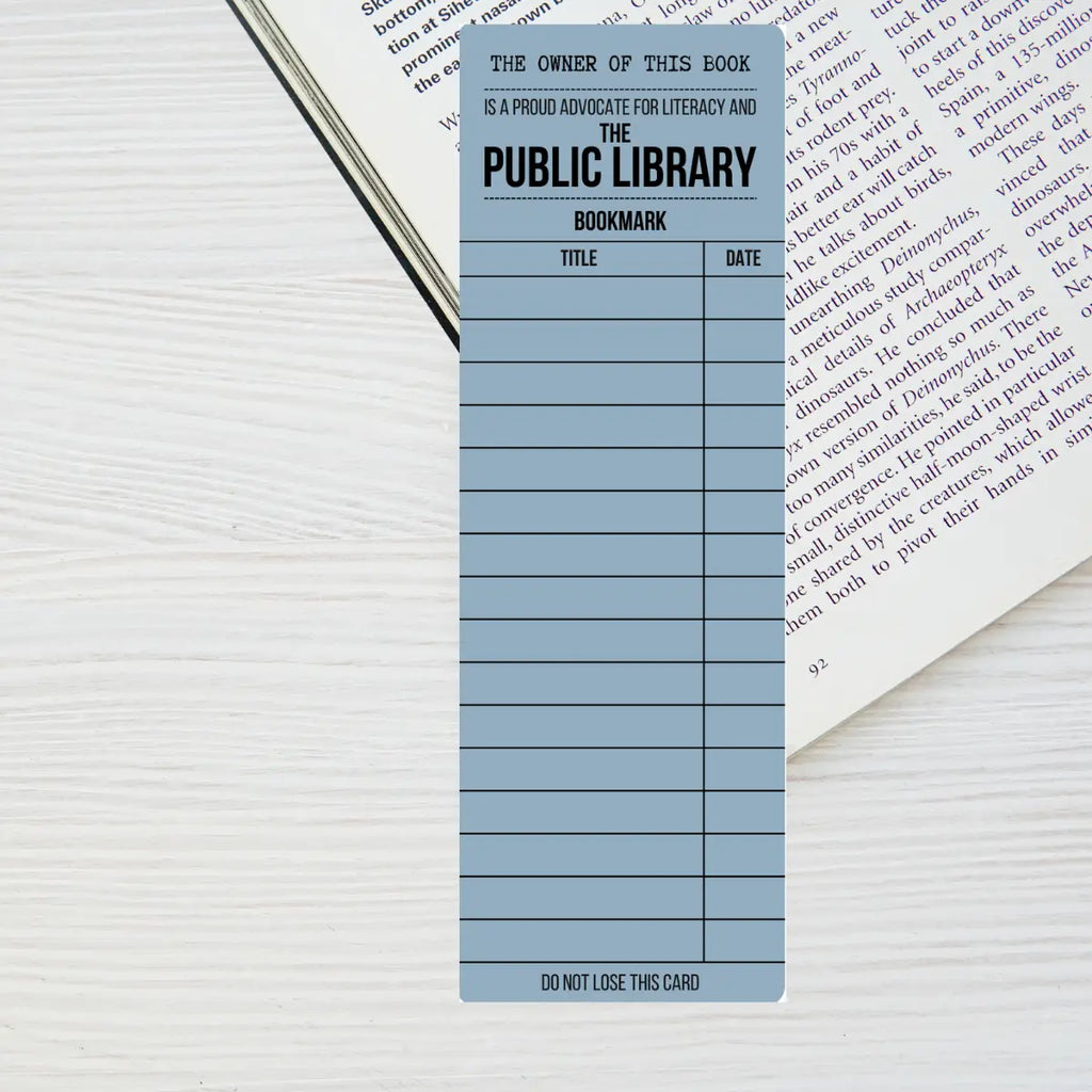 Library Card Bookmark