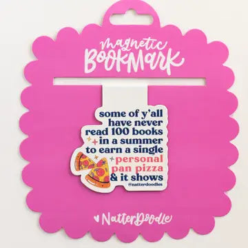 Book It Personal Pan Pizza Magnetic Bookmark – 90s Nostalgia