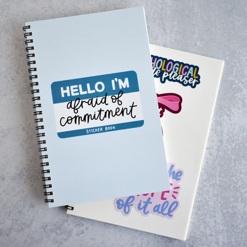 Afraid of Commitment Sticker Book