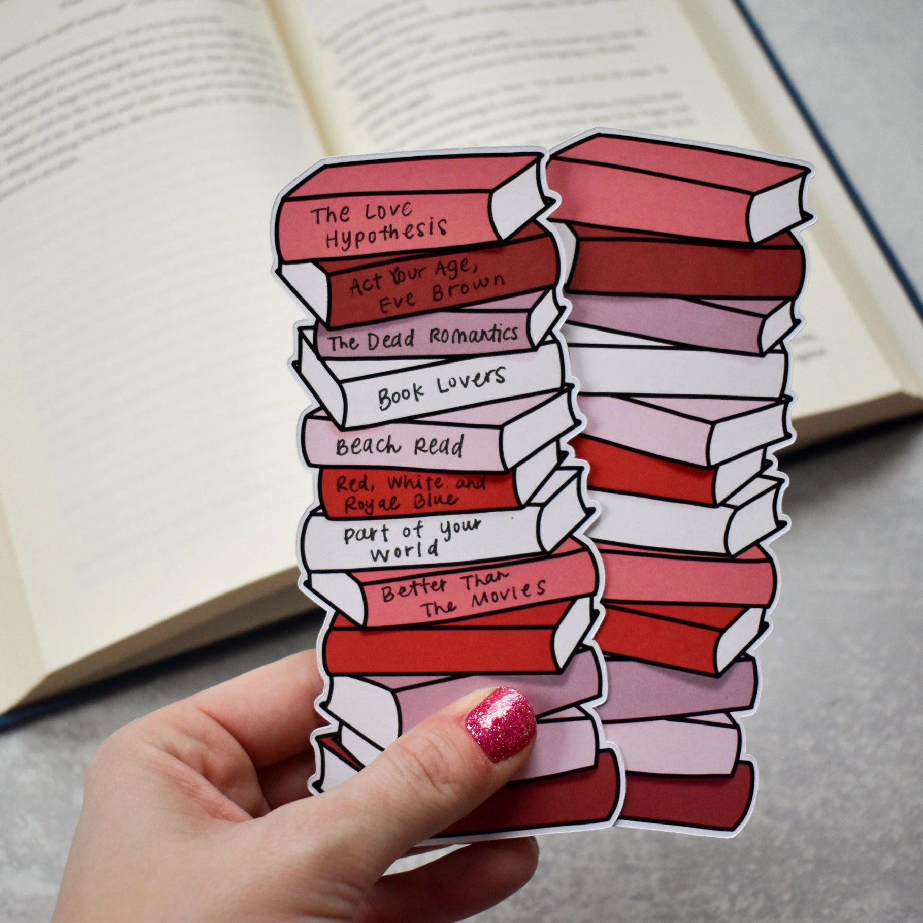 Book Stack Bookmark