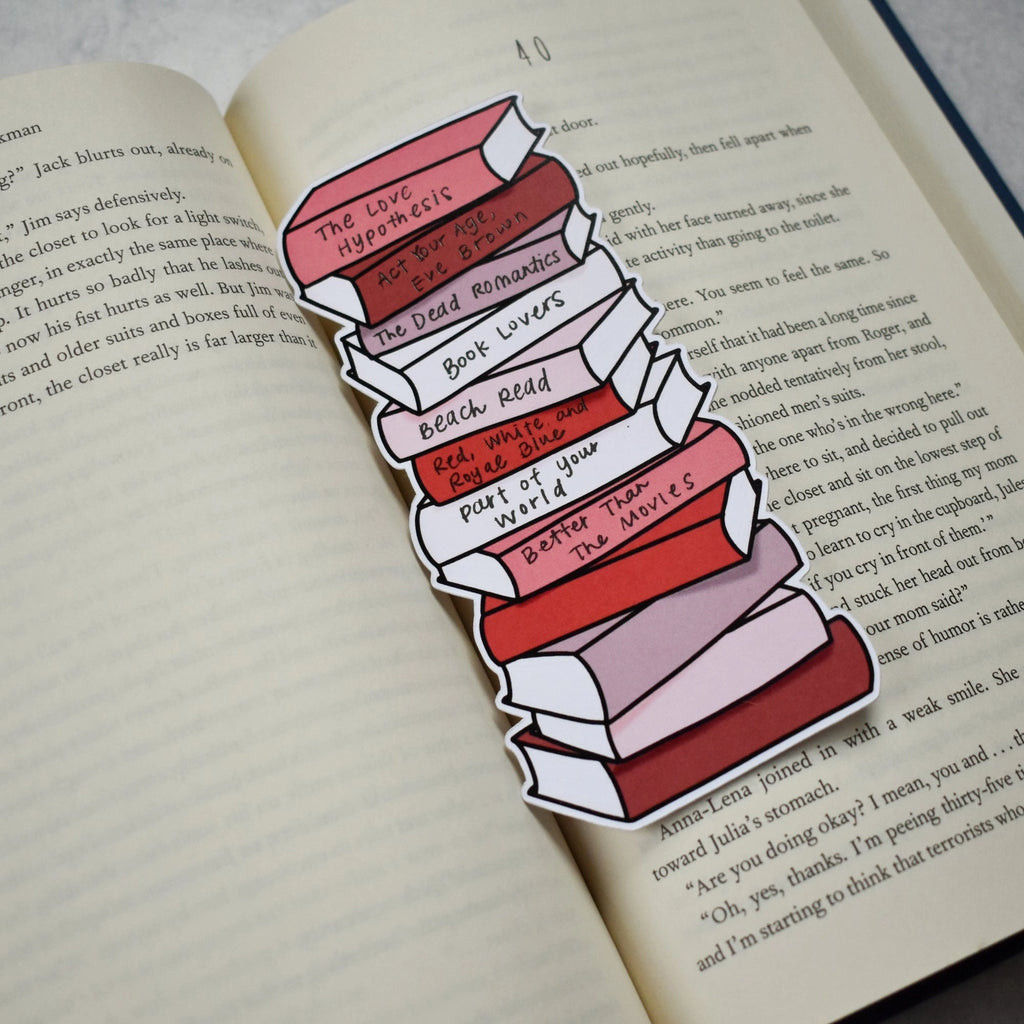 Book Stack Bookmark
