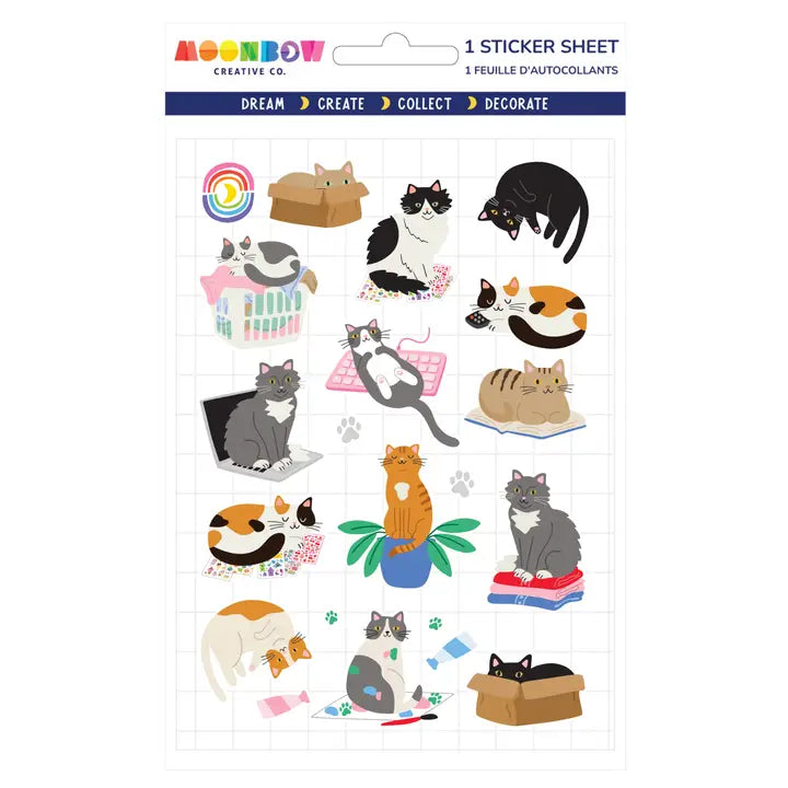 Cat Sitters Sticker Sheet