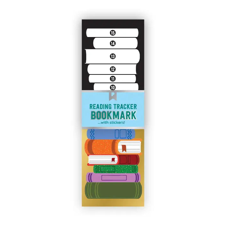 Book Tower Reading Tracker Bookmark with Stickers