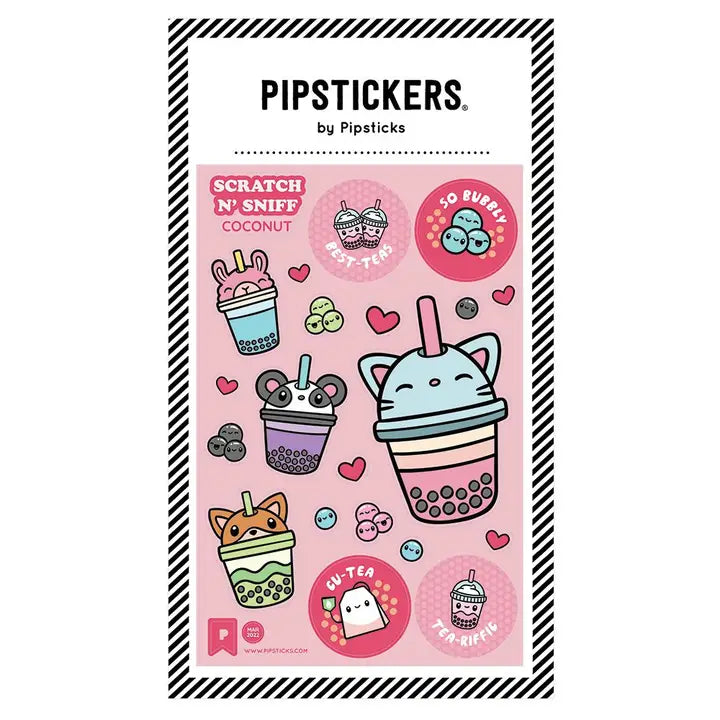 Bubbly Best Teas Sticker Sheet (Scratch ‘n Sniff)