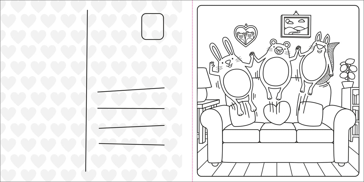 Super Cuties: A Cozy Coloring Book about Love