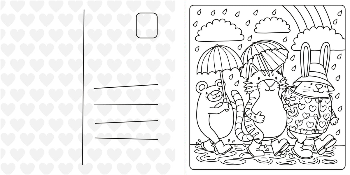 Super Cuties: A Cozy Coloring Book about Love