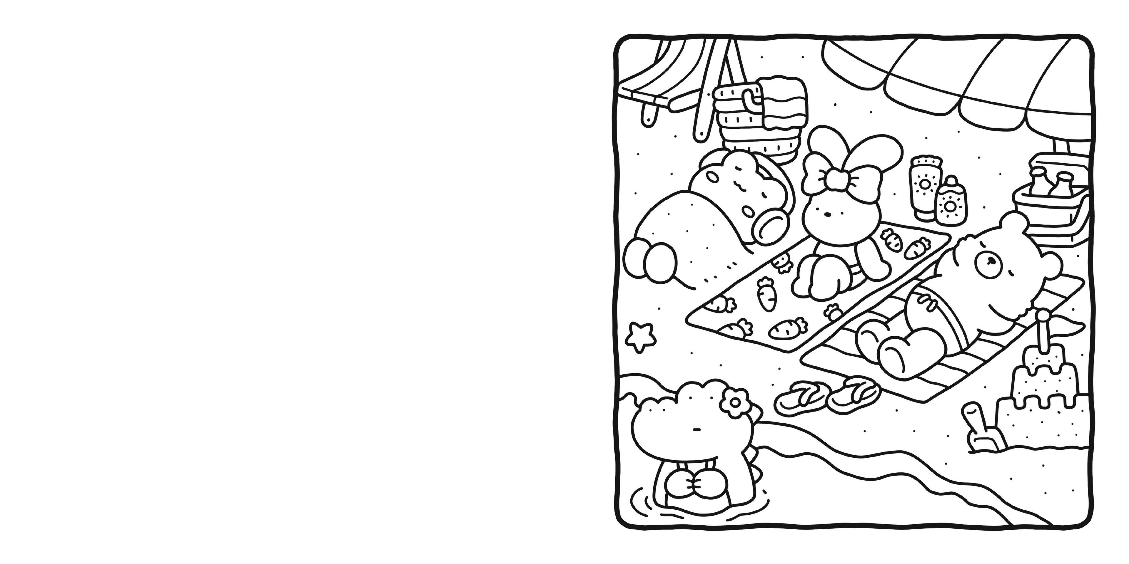Cozy Friends Coloring Book