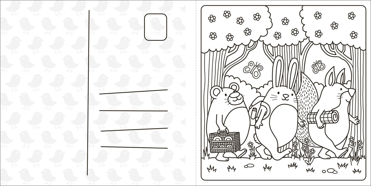 Super Cuties Cozy Springtime Coloring Book
