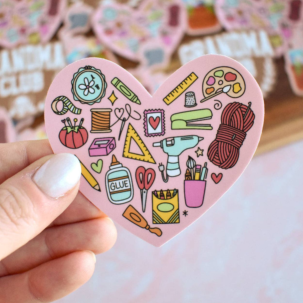 Crafting Heart Sticker