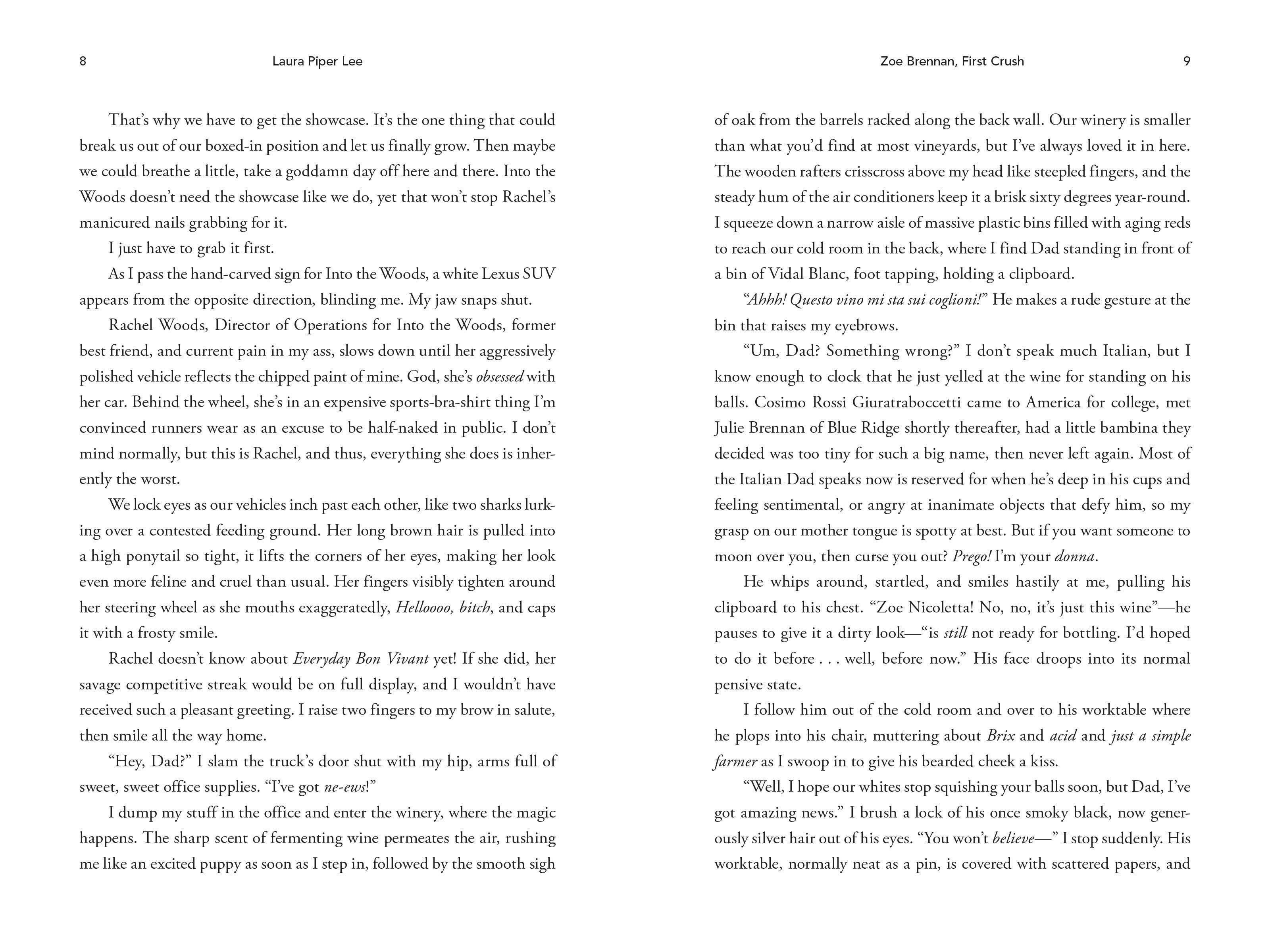 Zoe Brennan, First Crush by Laura Piper Lee